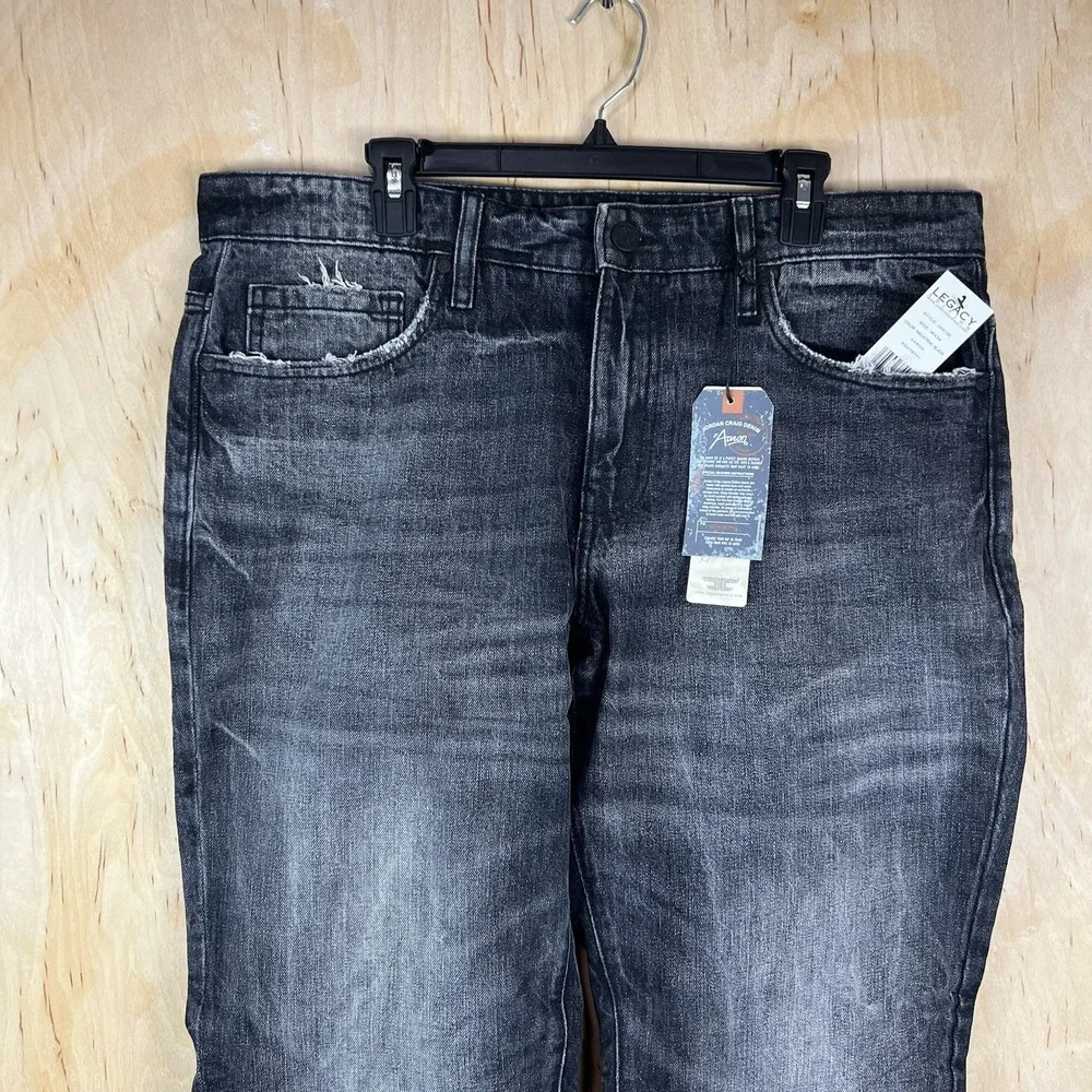 Jordan Craig Legacy Edition Aaron Jeans Men's 36x34 Black Distressed New